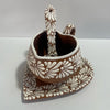 SET 3 PIEZAS TAZA FORMA CORAZON CHOCO GRANDE CAFE MIK BLANCO