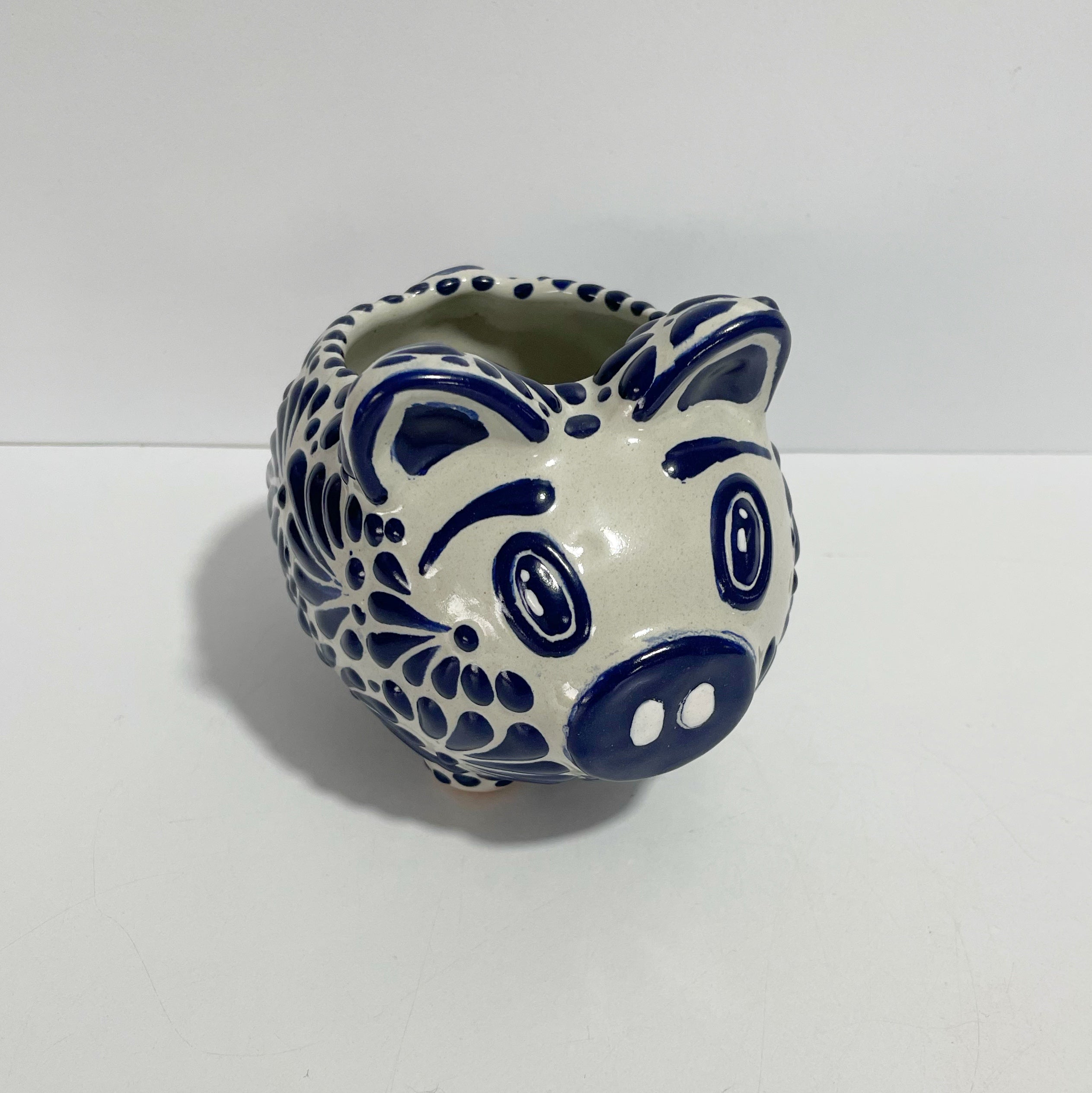 MACETA CERDITO FONDO TRADICIONAL MIK AZUL COBALTO