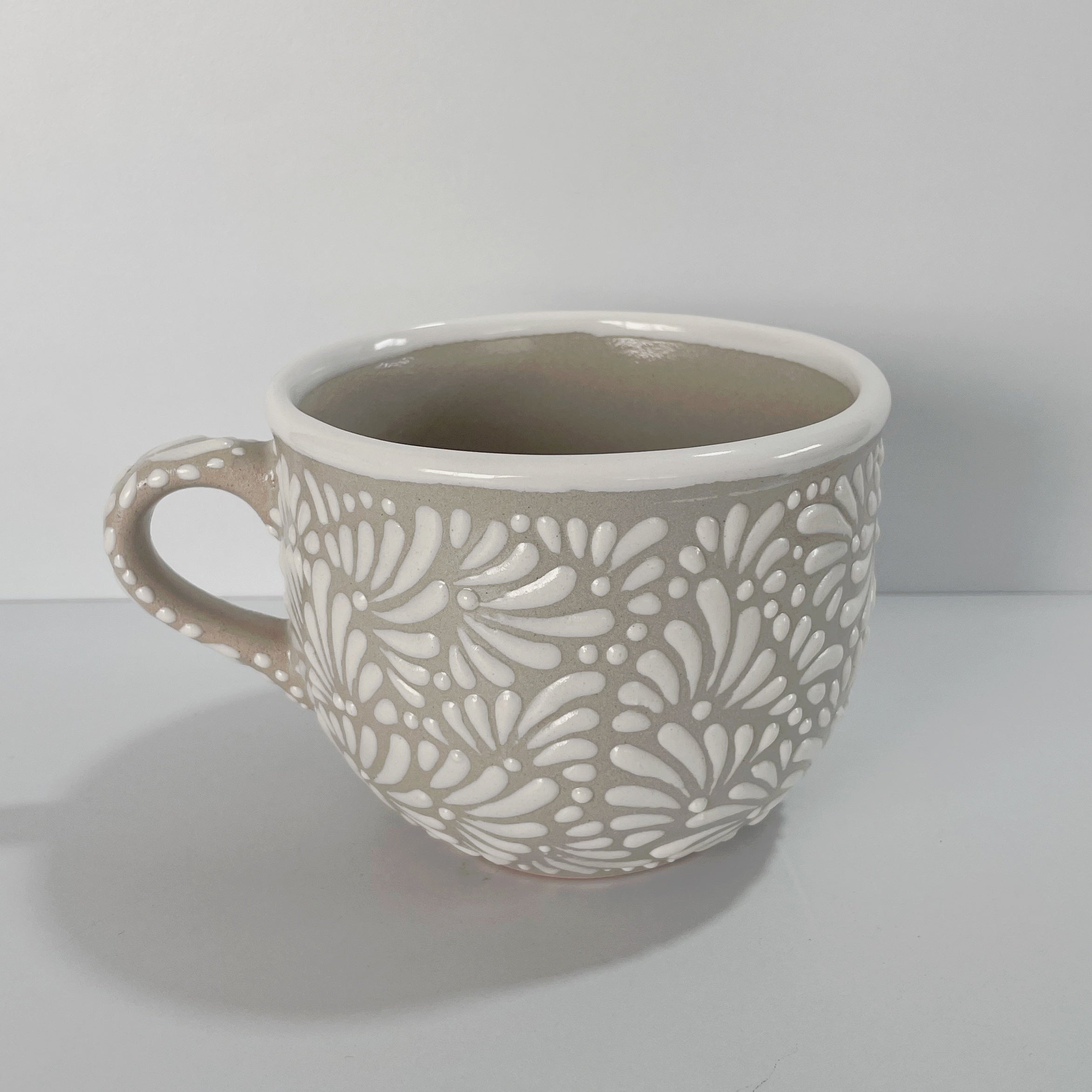 TAZA JUMBO FONDO TRADICIONAL MIK BLANCO