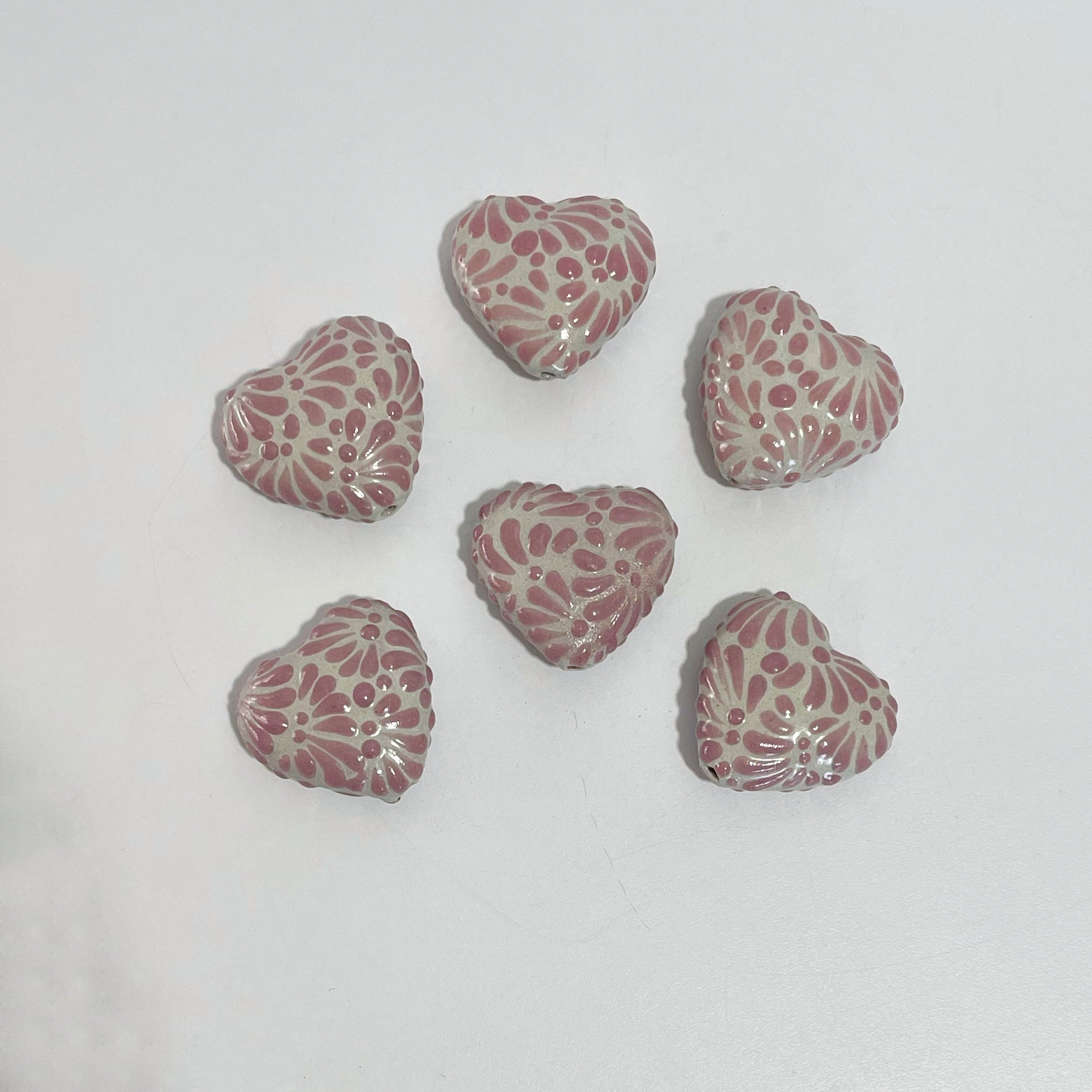 CORAZON TRIDIMENSIONAL INFLADO 3.5 CM MIK ROSA