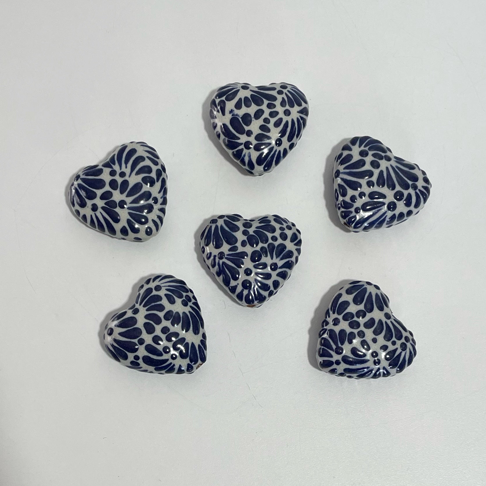 CORAZON TRIDIMENSIONAL INFLADO 3.5 CM MIK AZUL COBALTO