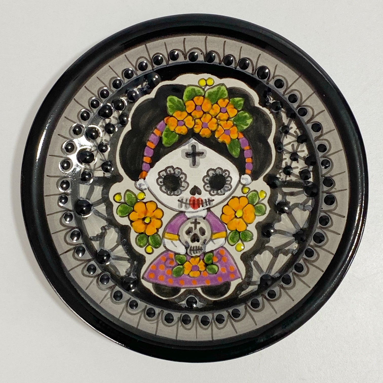 PLATO PLANO MEXICANITA CATRINA