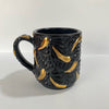 TAZA RECTA ESTANDAR 10 CM, SUPER BLACK DESTELLOS DE ORO