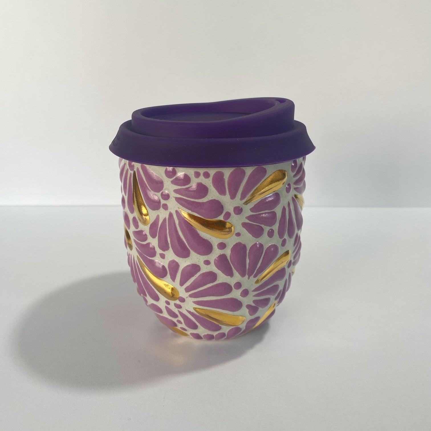 DESTELLOS DE ORO TERMO BOLITA BOLITA FONDO TRADICIONAL MIK MORADO