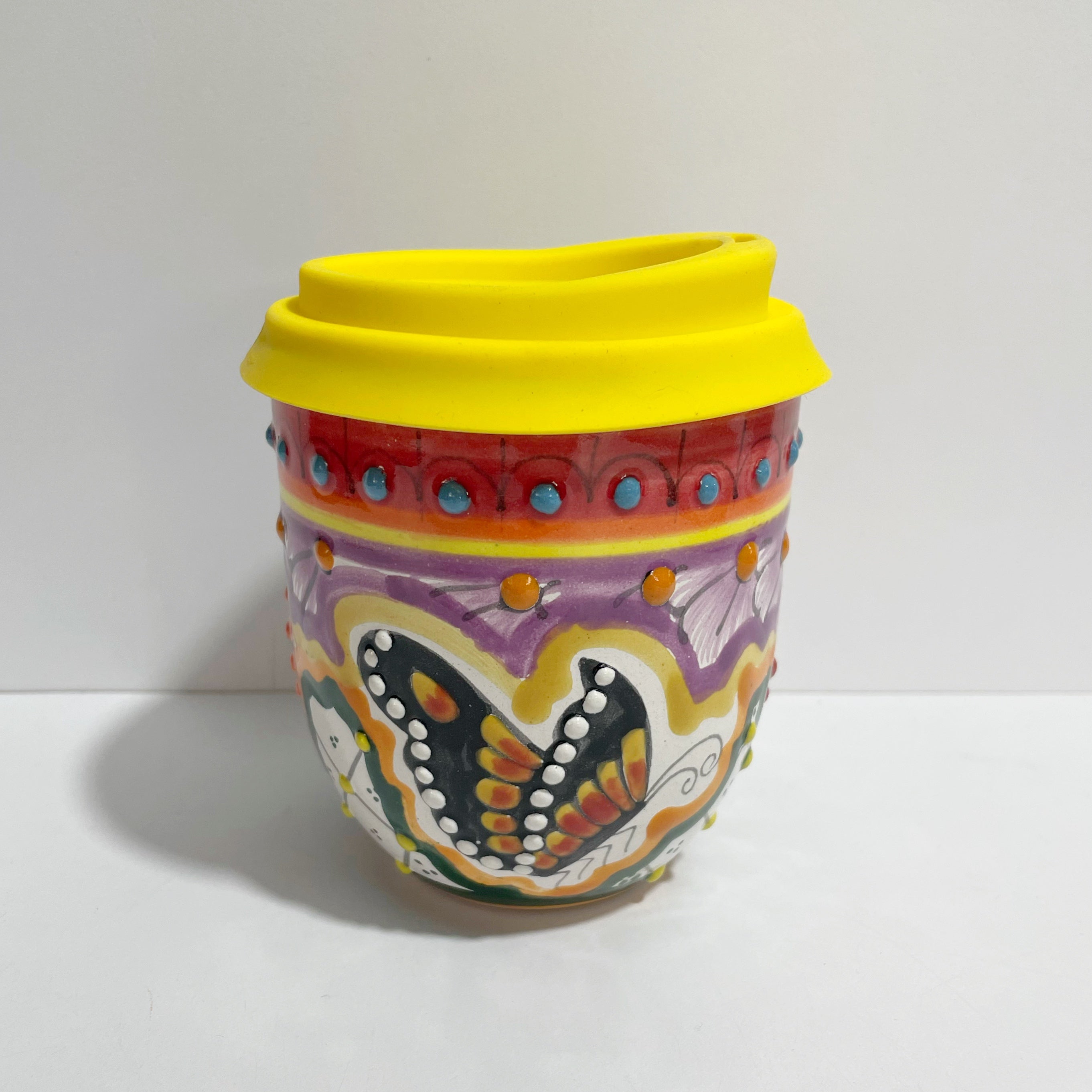 TERMO BOLITA MULTICOLOR MARIPOSAS