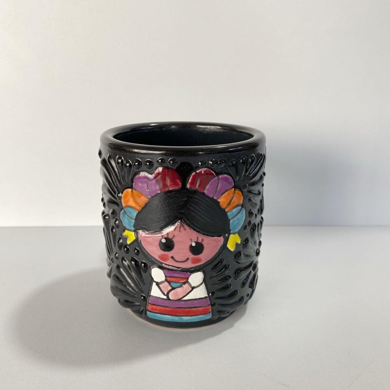 TAZA RECTA ESTANDAR SUPER BLACK MUÑECA LISTONES