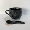 TAZA JUMBO CON CUCHARA SUPER BLACK MIK