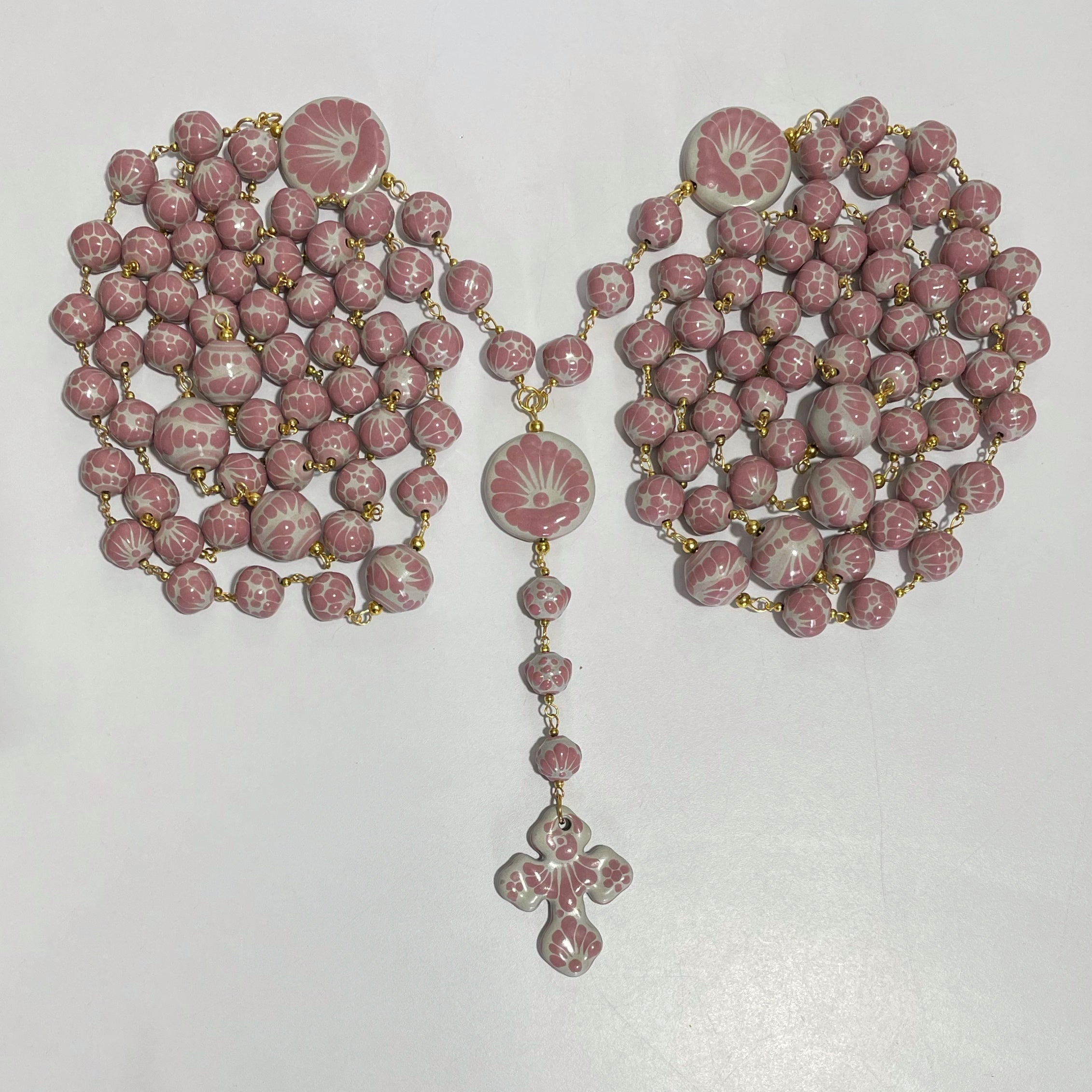LAZO MATRIMONIAL ROSA UNIONES DORADO