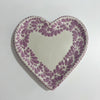 SET 3 PIEZAS TAZA FORMA CORAZON CHOCO GRANDE FONDO BLANCO MIK MORADO