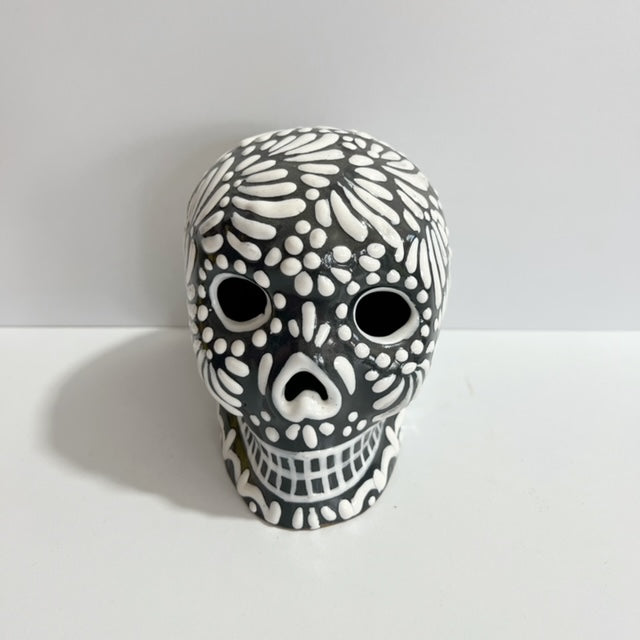 CALAVERA GRANDE FONDO NEGRO MIK BLANCO
