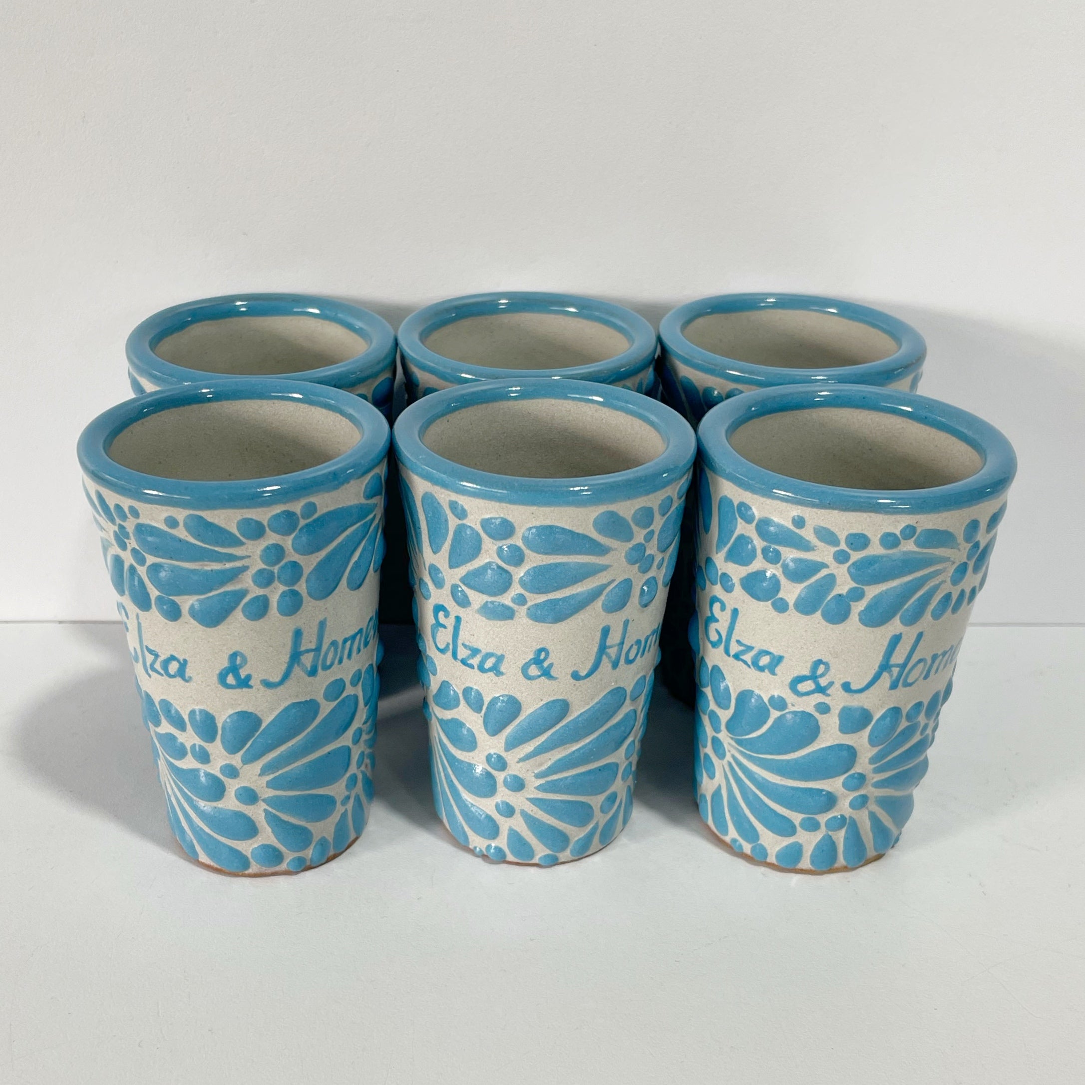 TEQUILERO PERSONALIZADO FONDO BLANCO MIK AZUL TURQUESA NOMBRES