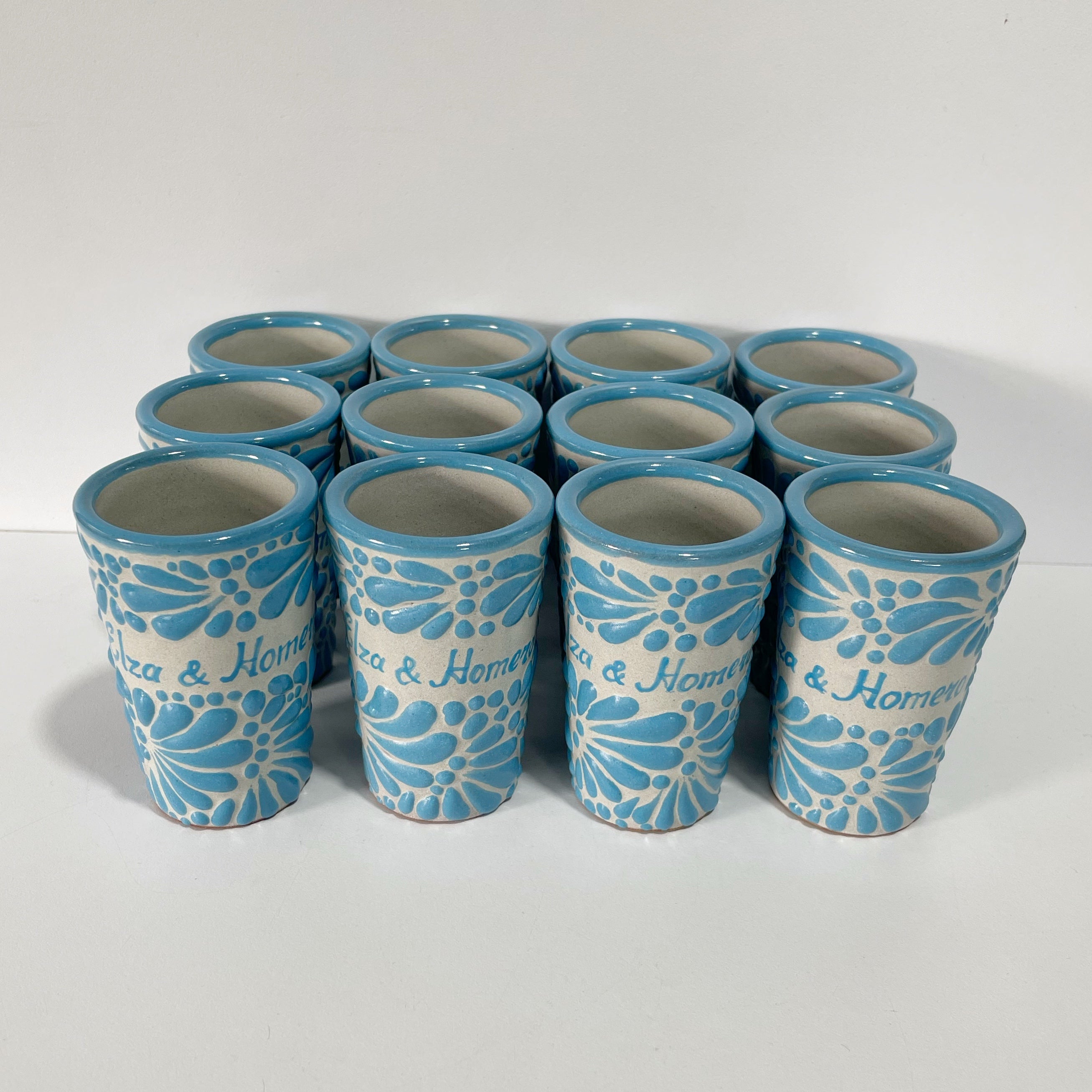TEQUILERO PERSONALIZADO FONDO BLANCO MIK AZUL TURQUESA NOMBRES