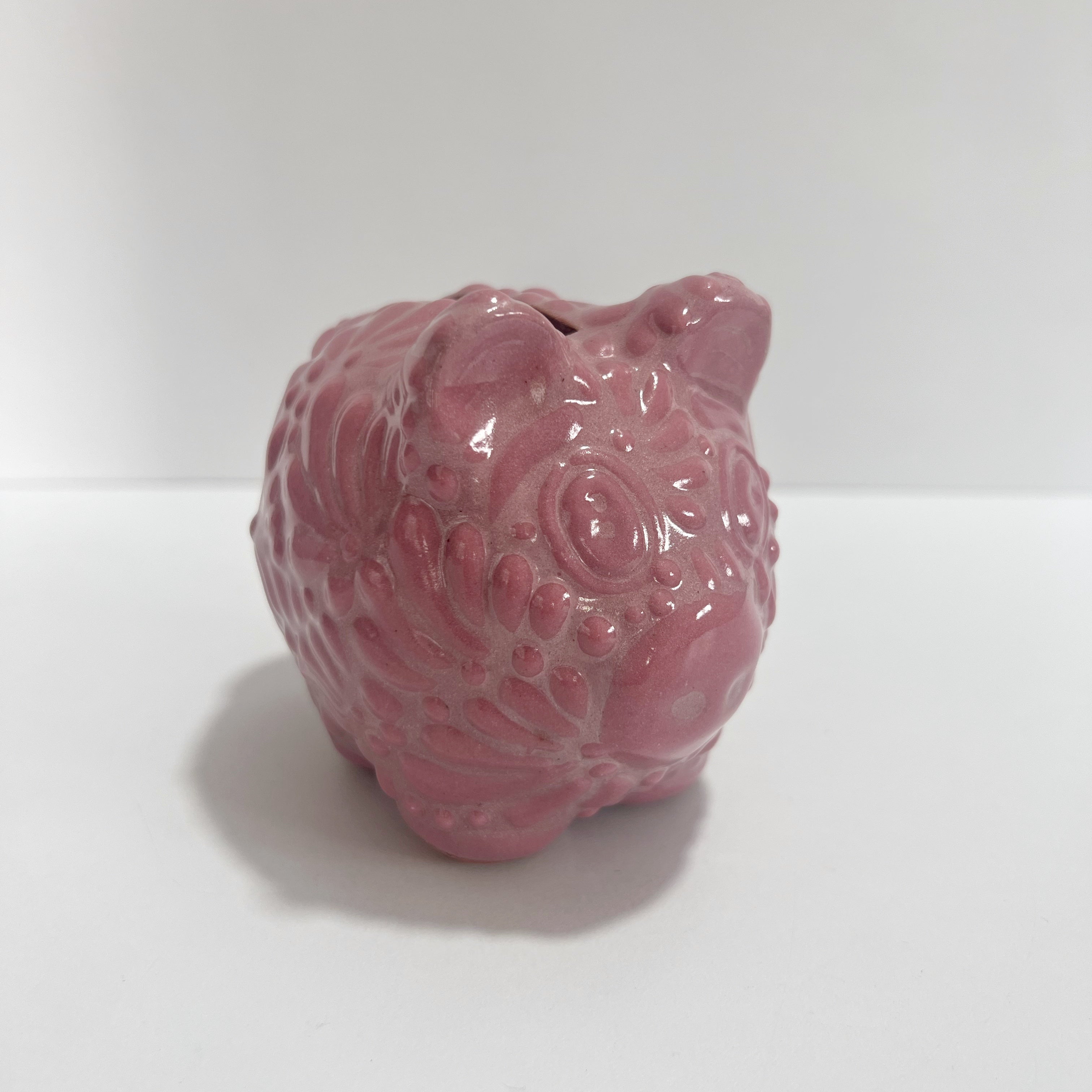 ALCANCIA PEQUEÑA DE TALAVERA FONDO ROSA MIK ROSA