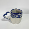 TAZA CORAZON CON ASA DE CORAZON FONDO TRADICIONAL MIK CENEFA AZUL COBALTO