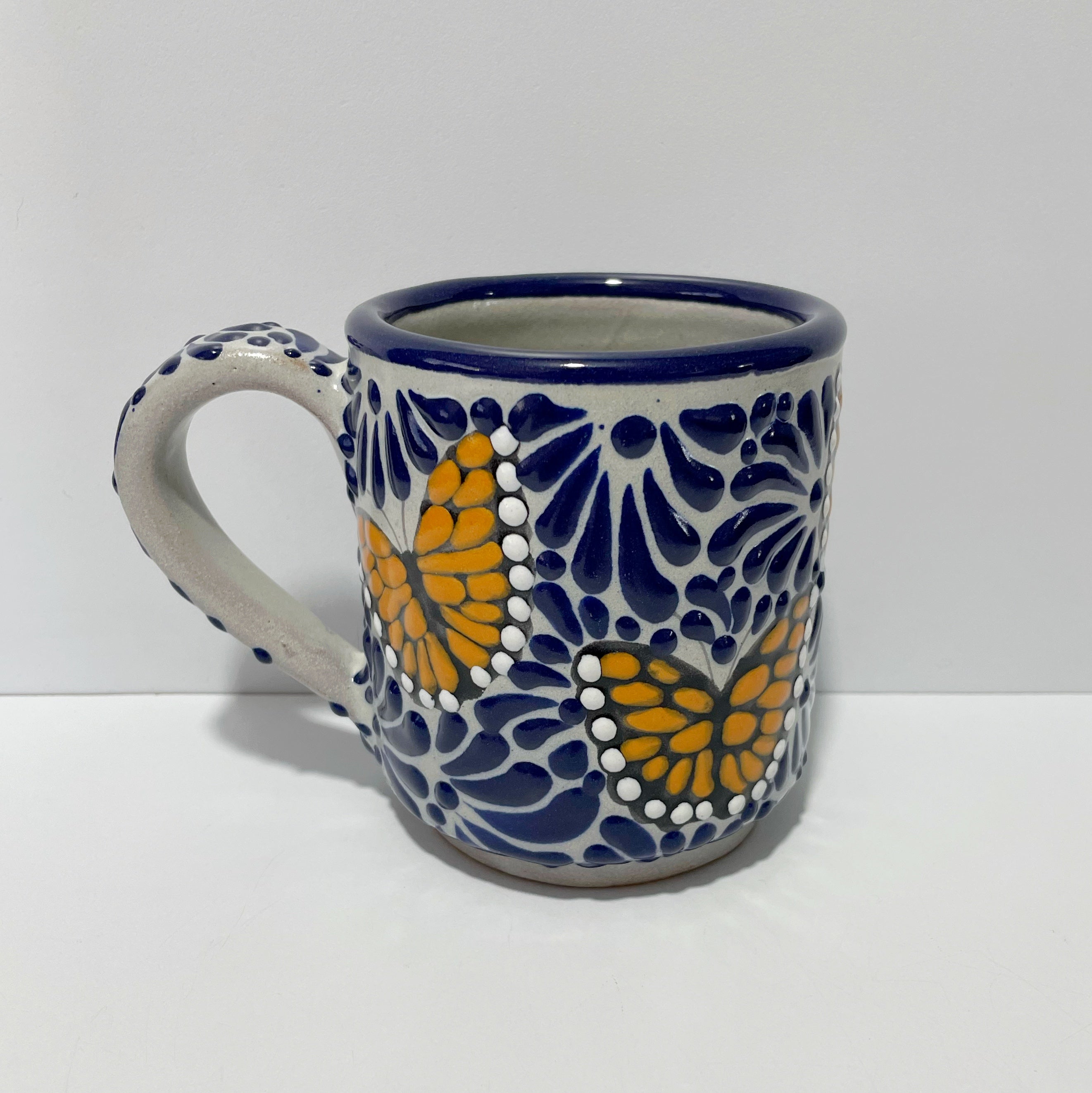 TAZA RECTA ESTANDAR FONDO TRADICIONAL MIK AZUL MARIPOSAS