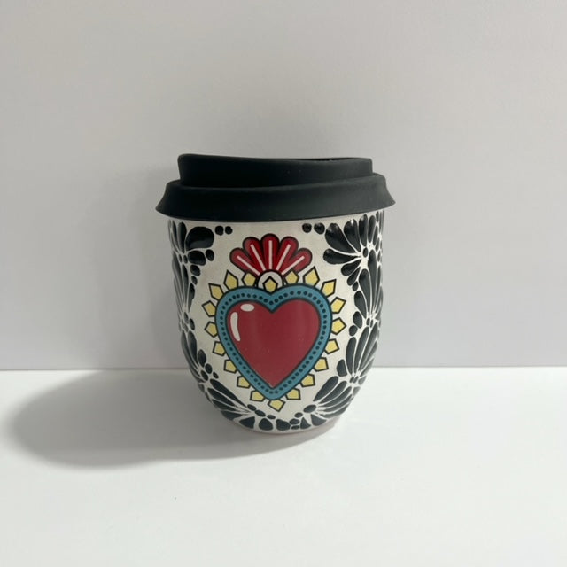 BOLITA BLANCO CON NEGRO CORAZÓN