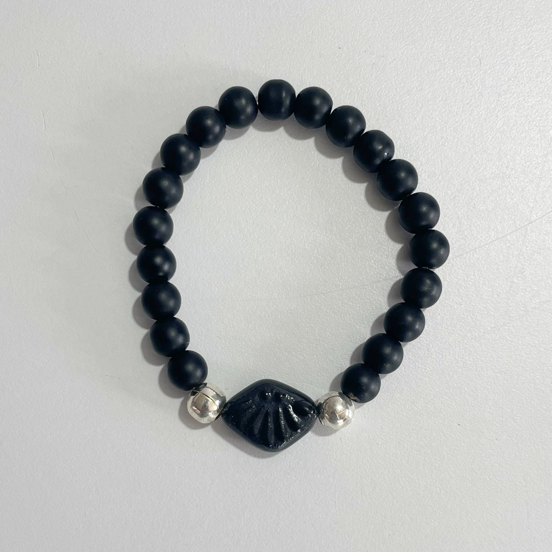 PULSERA CON ROMBO SUPER BLACK TALAVERA
