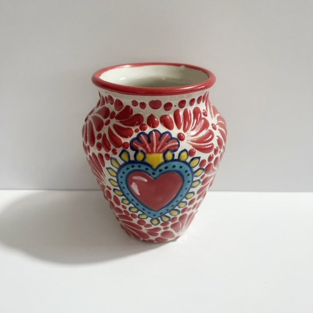 CANTARITO FONDO TRADICIONAL MIK ROJO SAGRADO CORAZON