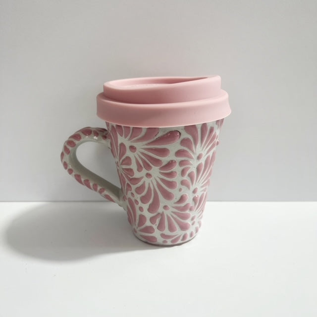 TERMO TAZA 10 CM ROSA MIK