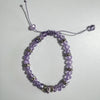 PULSERA MORADA CON TALAVERA MORADA