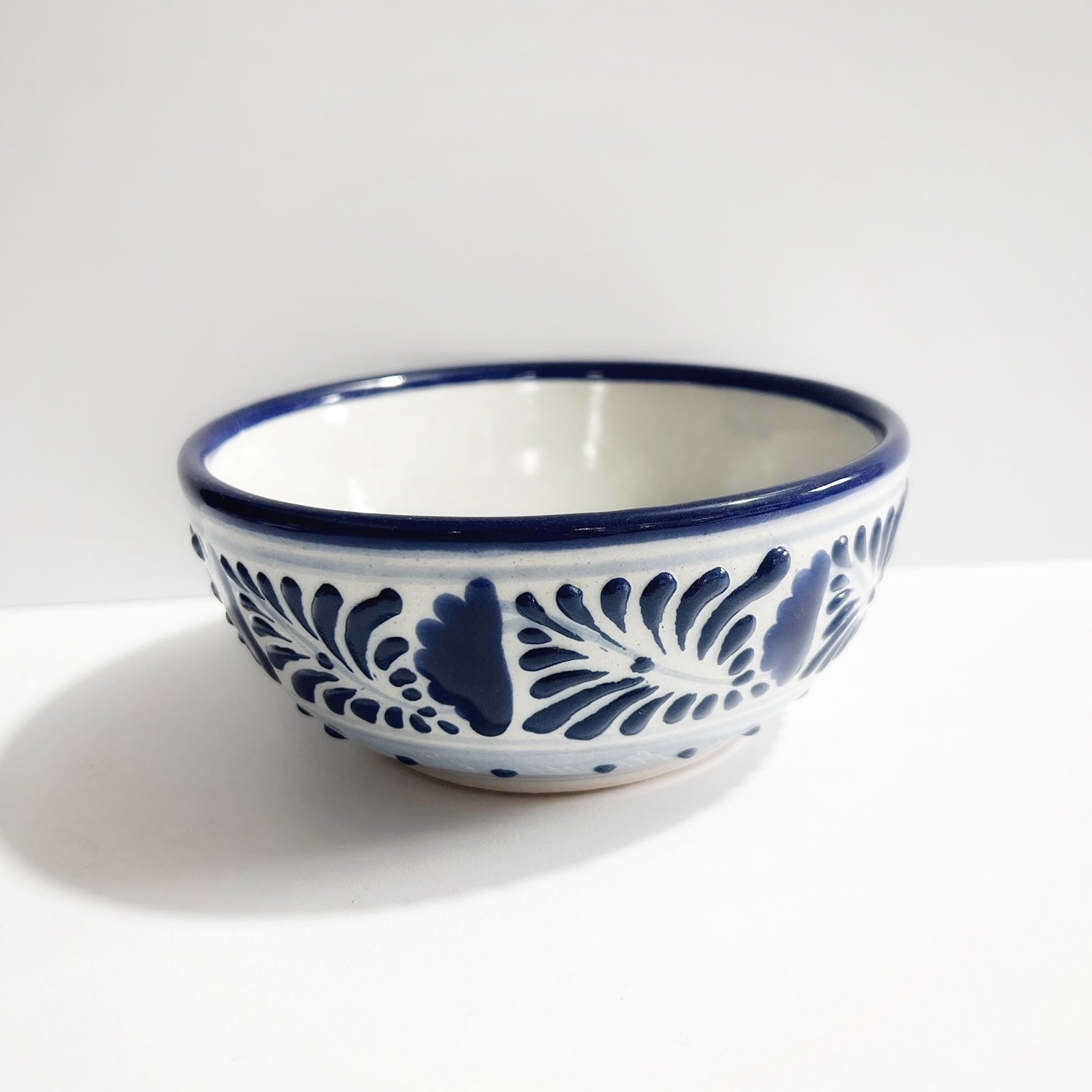 TAZON 15 CM, FONDO BLANCO CENEFA AZUL COBALTO