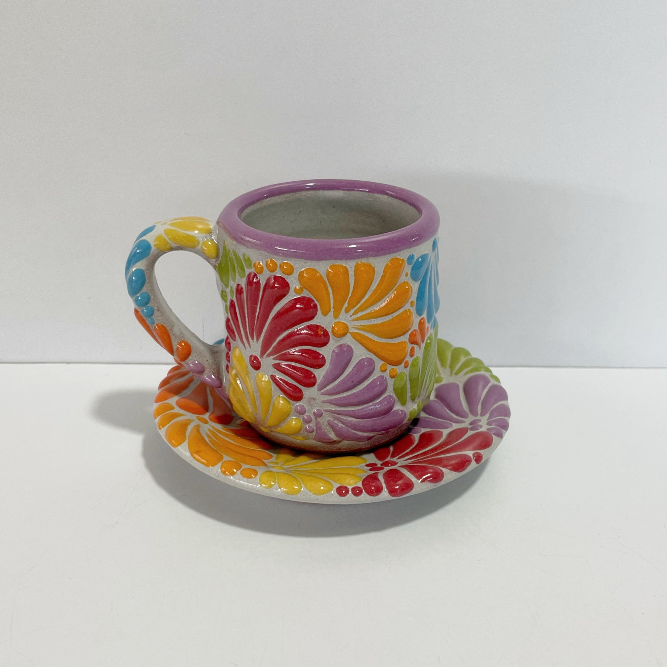 SET TAZA EXPRESO FONDO TRADICIONAL MIK MULTICOLOR
