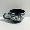 TAZA 300 ML FONDO NEGRO MIK CENEFA BLANCO