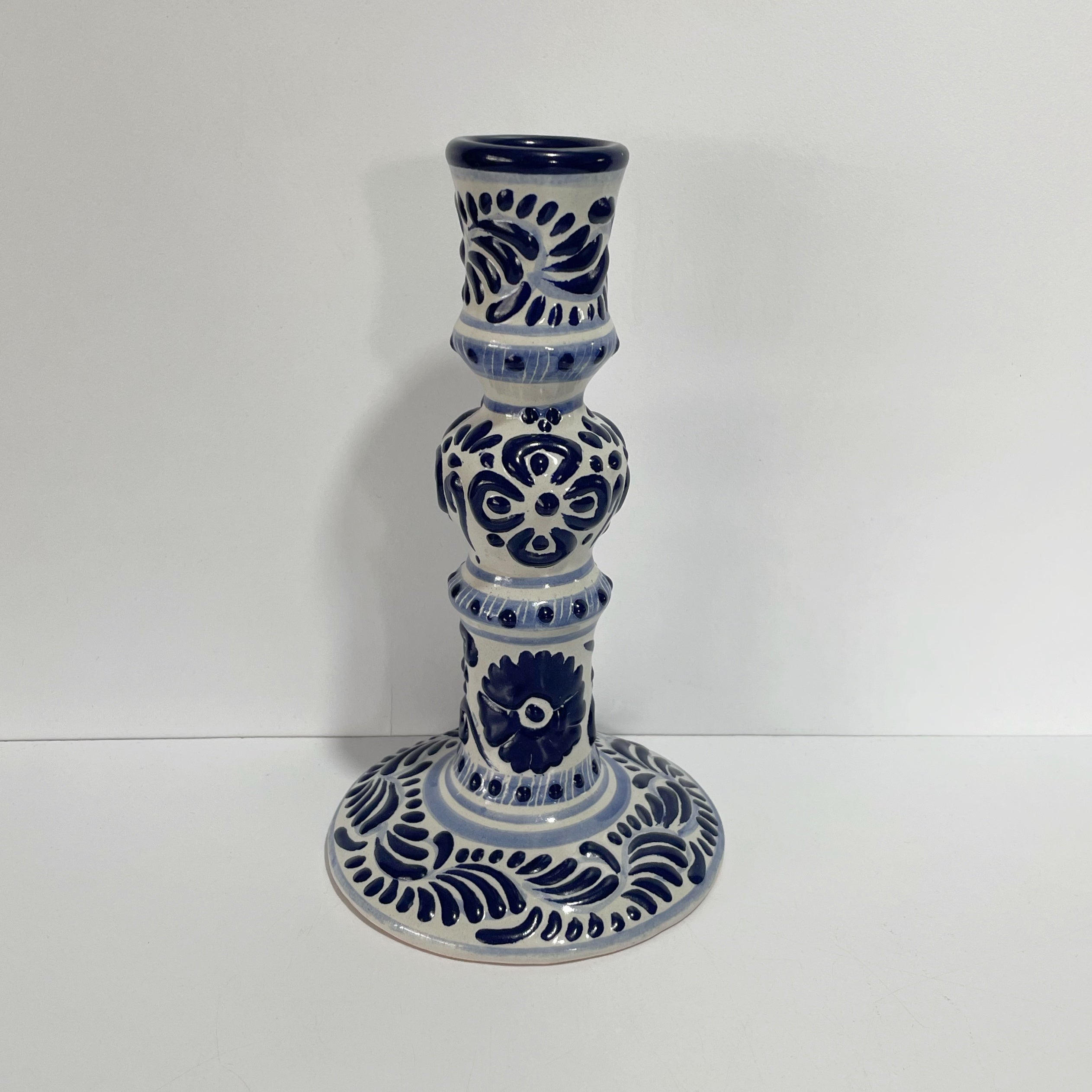 PORTA VELA AZUL FONDO TRADICIONAL CENEFA AZUL COBALTO