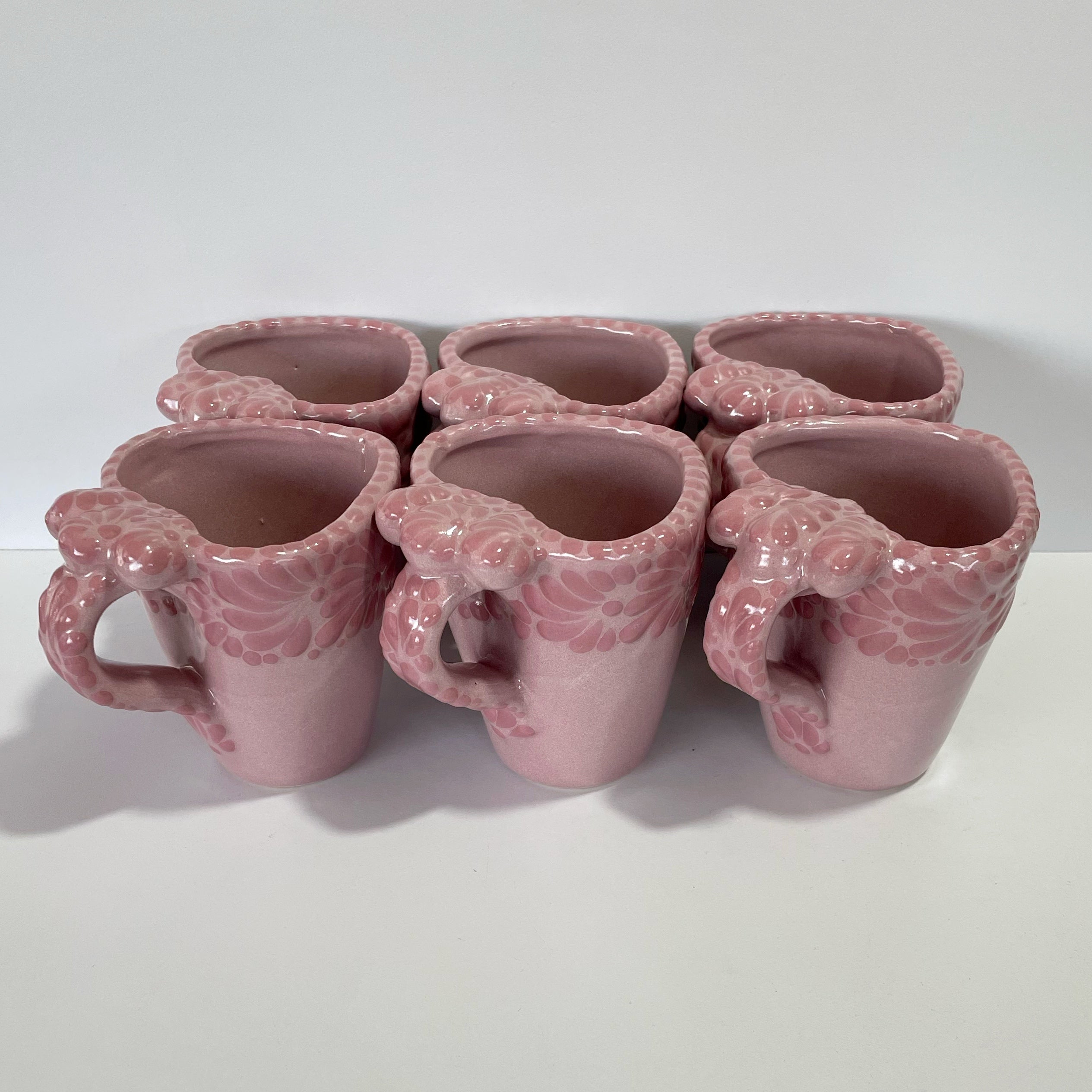 PAQUETE TAZAS FORMA CORAZON ROSA CENEFA MIK ROSA