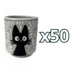TAZA RECTA ESTANDAR FONDO TRADICIONAL MIK NEGRO GATO NEGRO