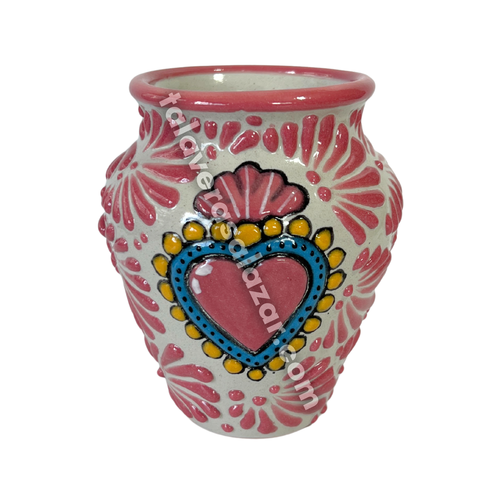 CANTARITO NO PERSONALIZADO FONDO TRADICIONAL MIK ROSA SAGRADO CORAZON ROSA