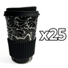 TERMO 15 CM SIN ASA FONDO TRADICIONAL MIK NEGRO GATO NEGRO CON OJOS AMARILLOS