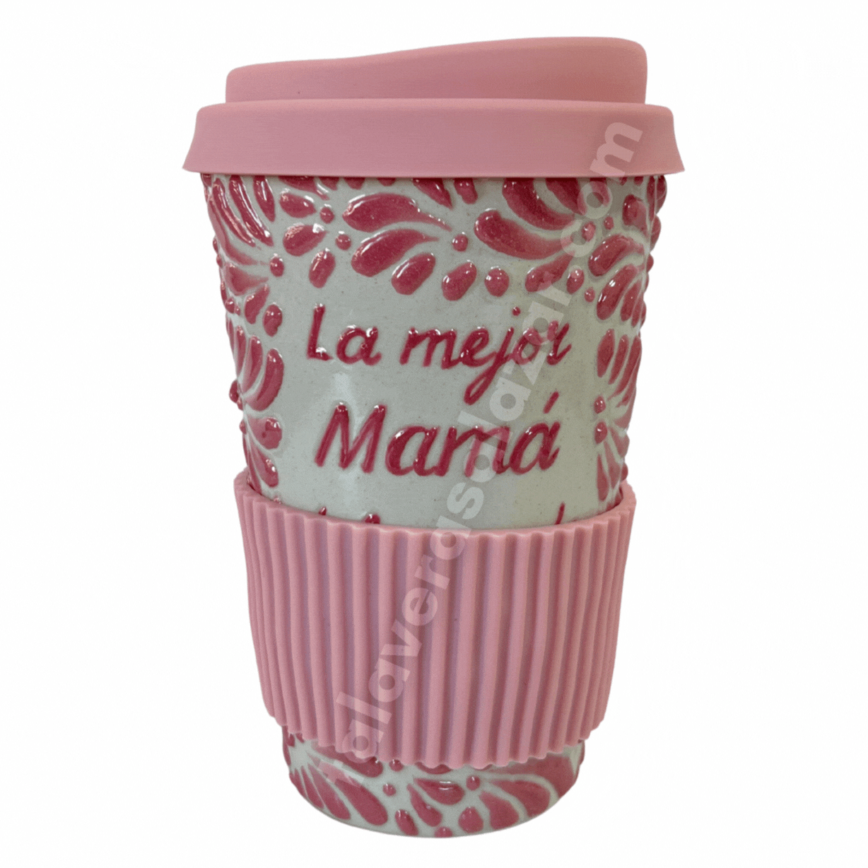 TERMO 15 CM SIN ASA FONDO TRADICIONAL MIK ROSA LA MEJOR MAMÁ DEL MUNDO