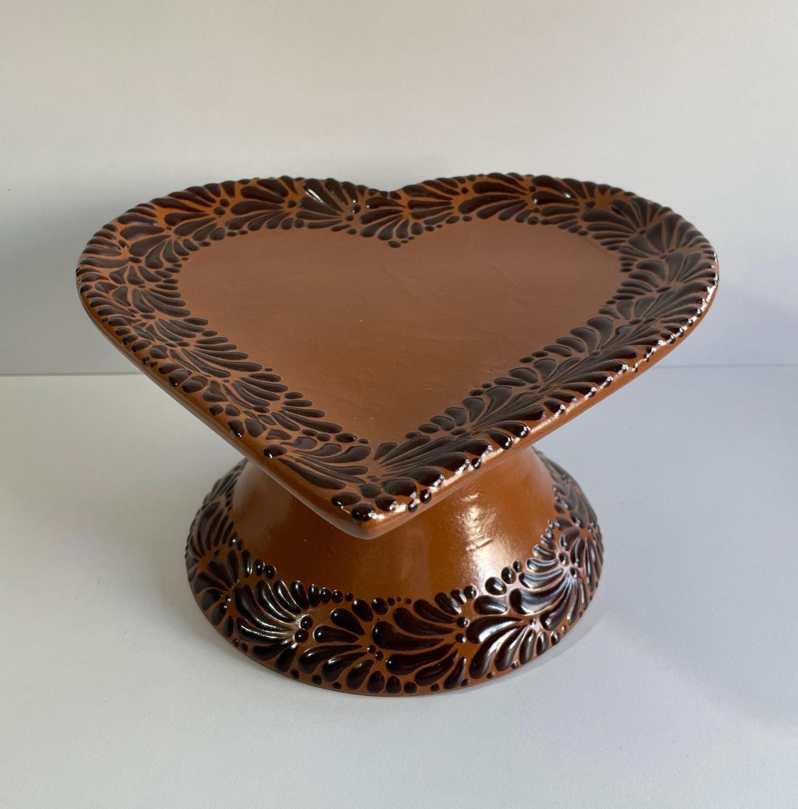 BASE PARA PASTEL FORMA DE CORAZON GRANDE FONDO CAFE CENEFA MIK CHOCOLATE