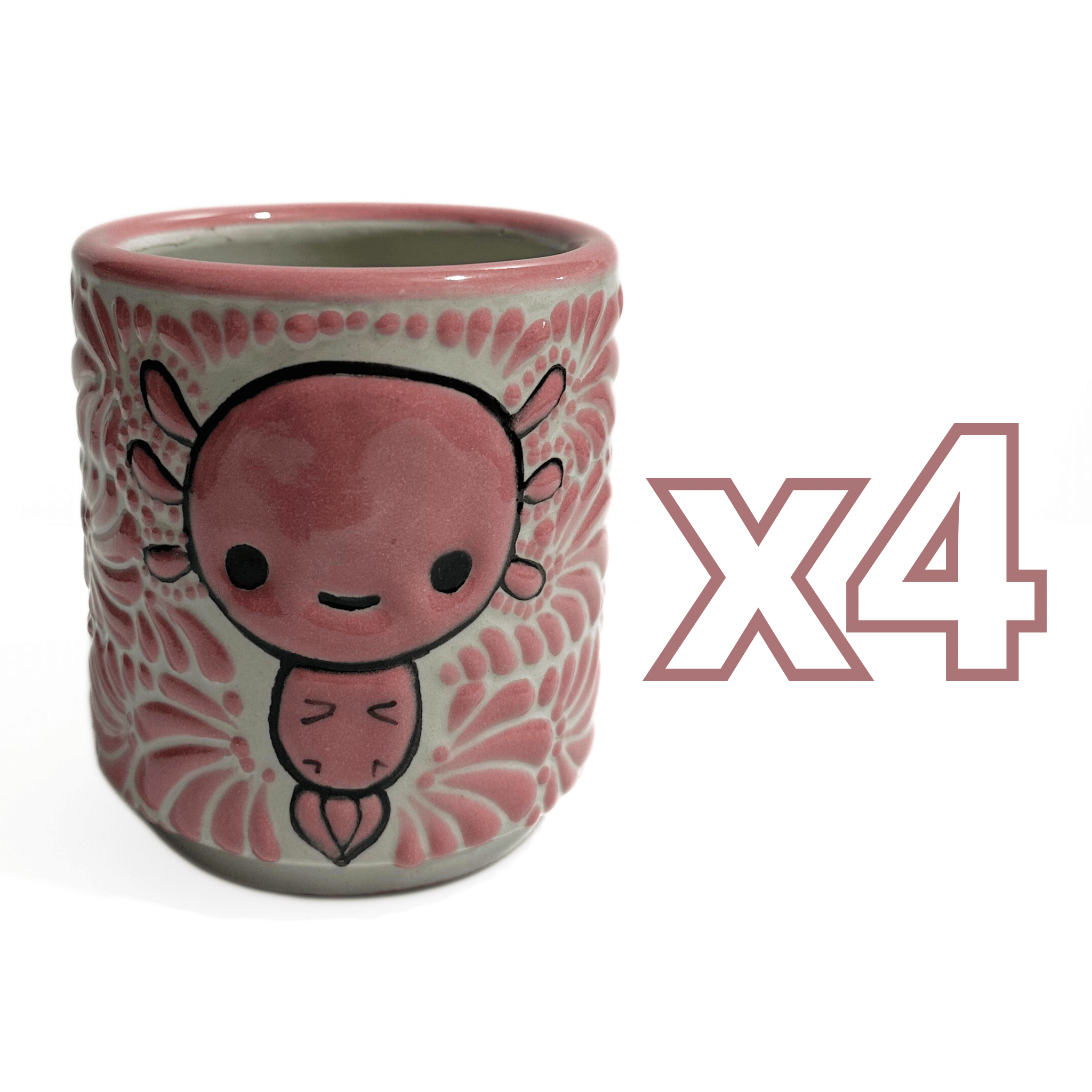 TAZA RECTA ESTANDAR FONDO TRADICIONAL MIK ROSA AJOLOTE