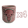 TAZA RECTA ESTANDAR FONDO TRADICIONAL MIK ROSA AJOLOTE