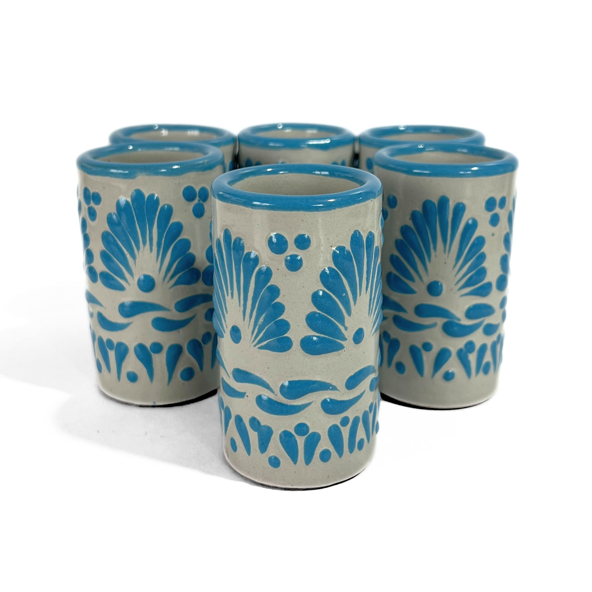 TEQUILERO NO PERSONALIZADO FONDO BABY BLUE CENEFA ABANICO AZUL TURQUESA