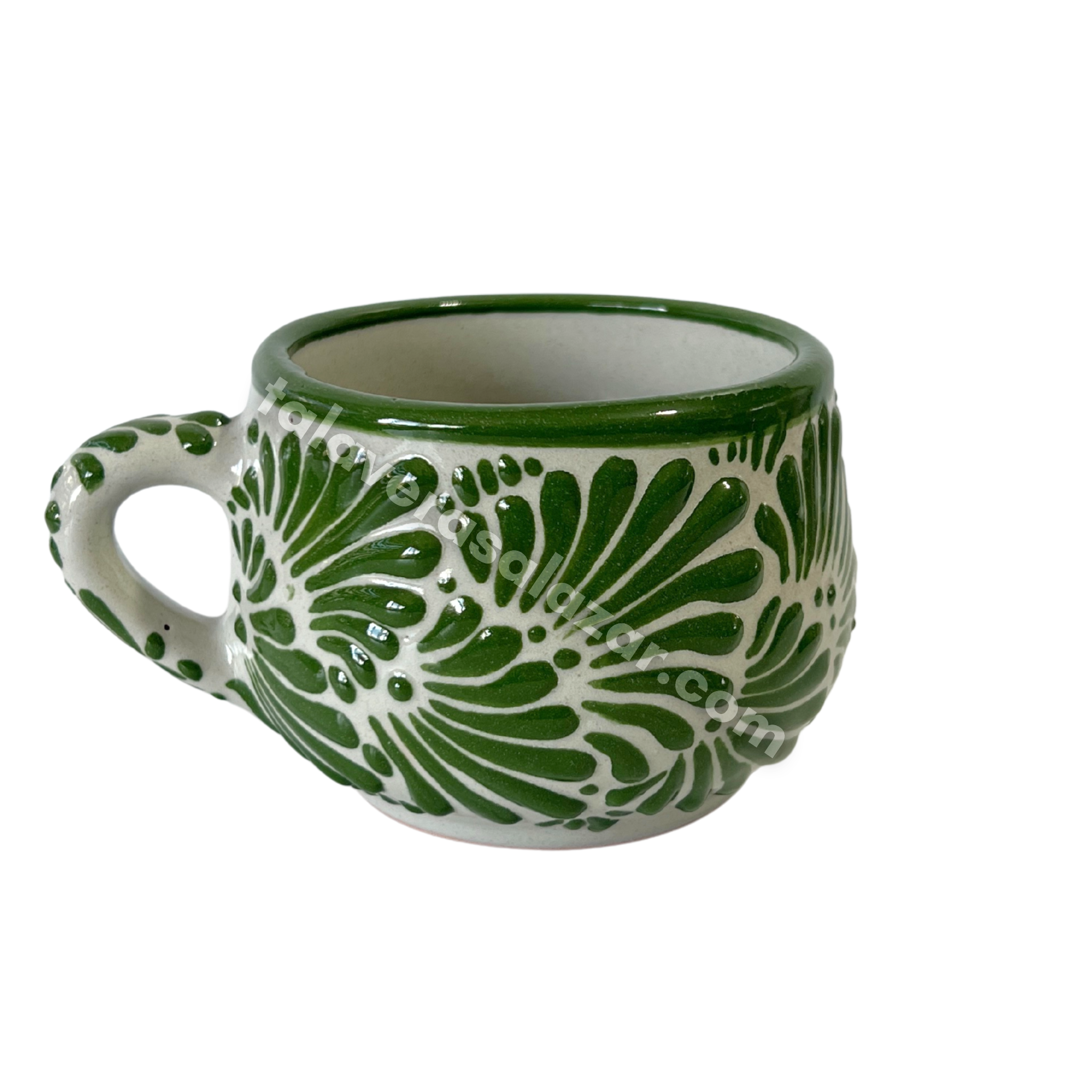 TAZA CHOCOLATERA MEDIANA FONDO TRADICIONAL MIK VERDE BANDERA