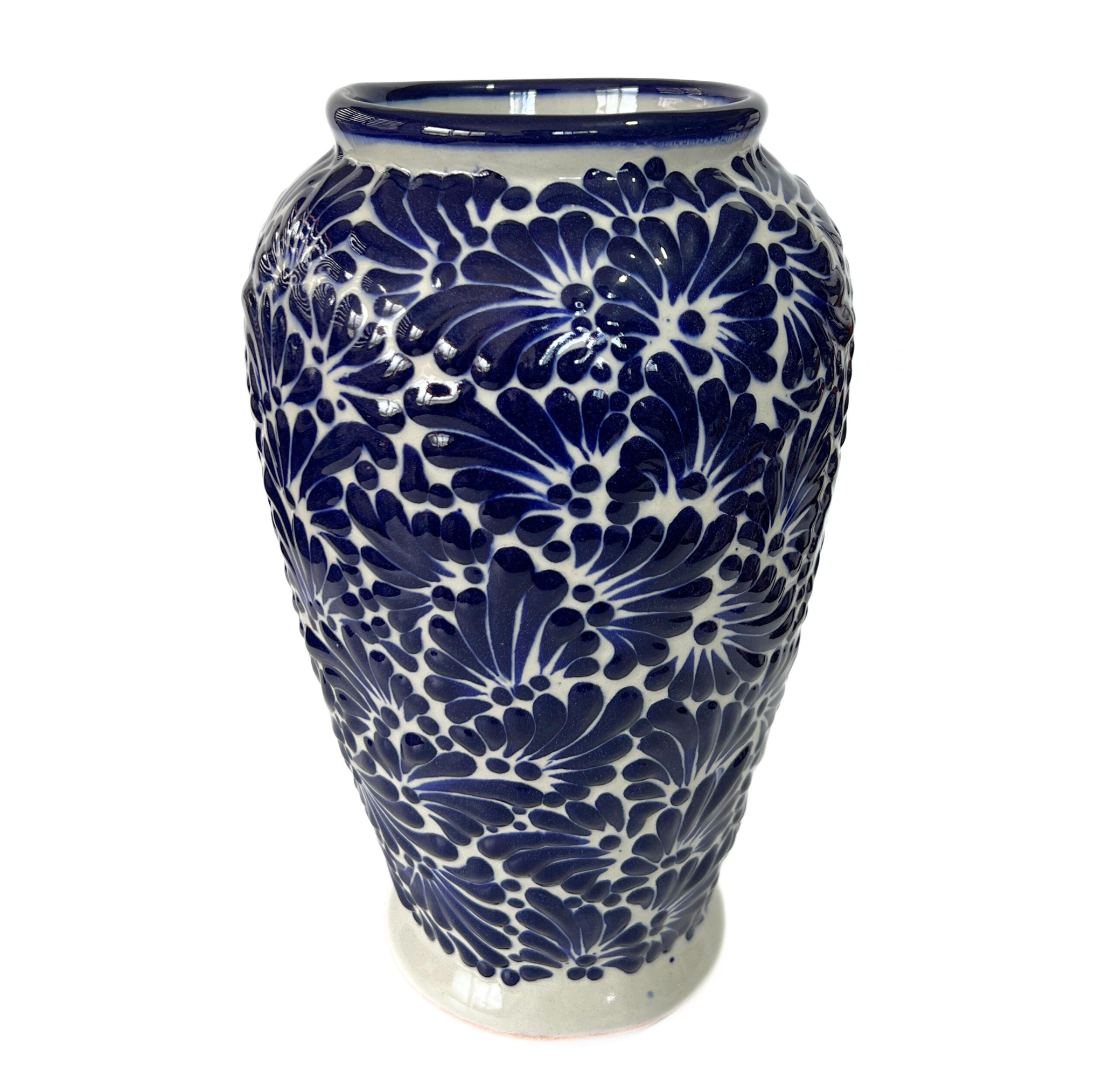 FLORERO JARRON ALTO FONDO TRADICIONAL MIK AZUL COBALTO