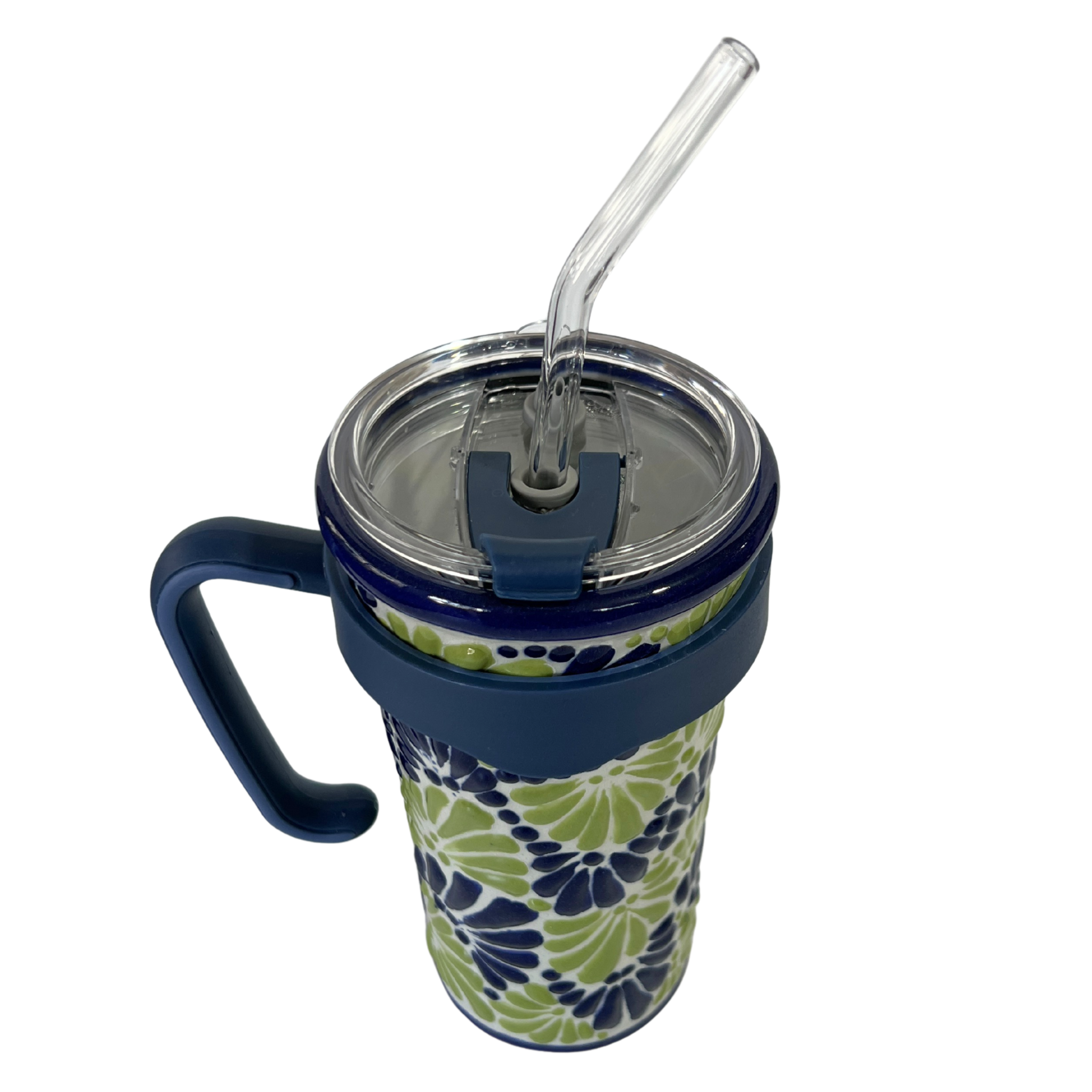 TERMO PRO FONDO TRADICIONAL MIK COMBINACION AZUL COBALTO Y VERDE LIMON