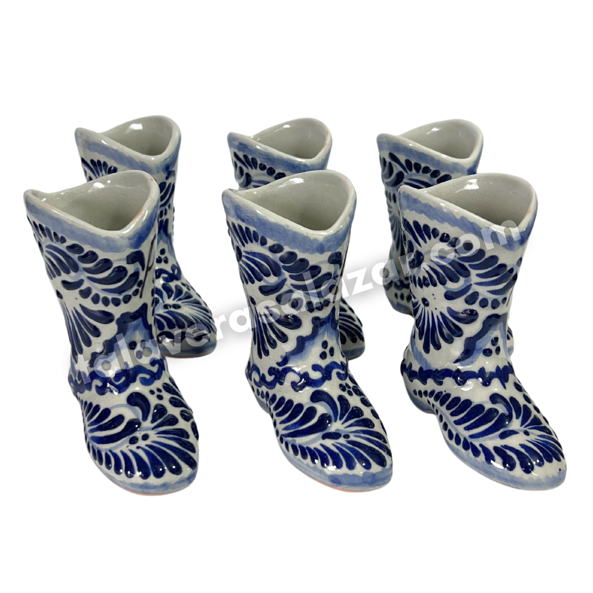 TEQUILERO BOTA FONDO TRADICIONAL CENEFA AZUL COBALTO