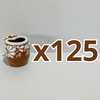 TEQUILERO BARRIL EN FORMA DE CORAZON CON ASA PERSONALIZADO FONDO CAFE CENEFA MIK BLANCO INICIALES CON CORAZON