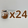 TEQUILERO BARRIL EN FORMA DE CORAZON CON ASA PERSONALIZADO FONDO CAFE CENEFA MIK BLANCO INICIALES CON CORAZON