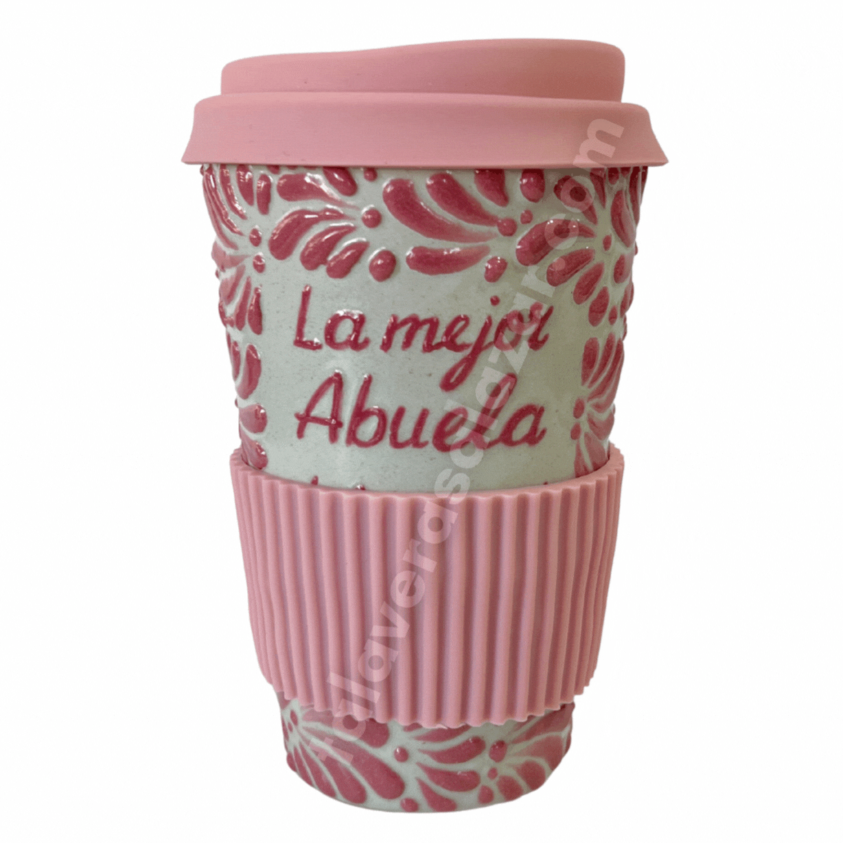 TERMO 15 CM SIN ASA FONDO TRADICIONAL MIK ROSA LA MEJOR ABUELA DEL MUNDO