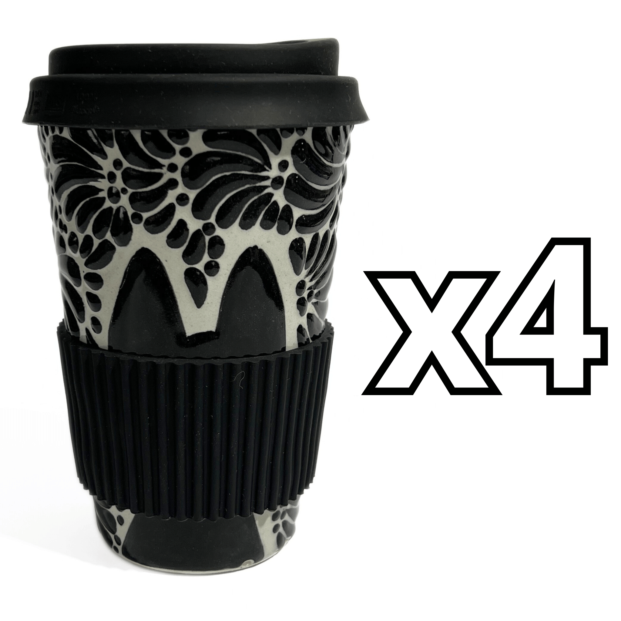 TERMO 15 CM SIN ASA FONDO TRADICIONAL MIK NEGRO GATO NEGRO