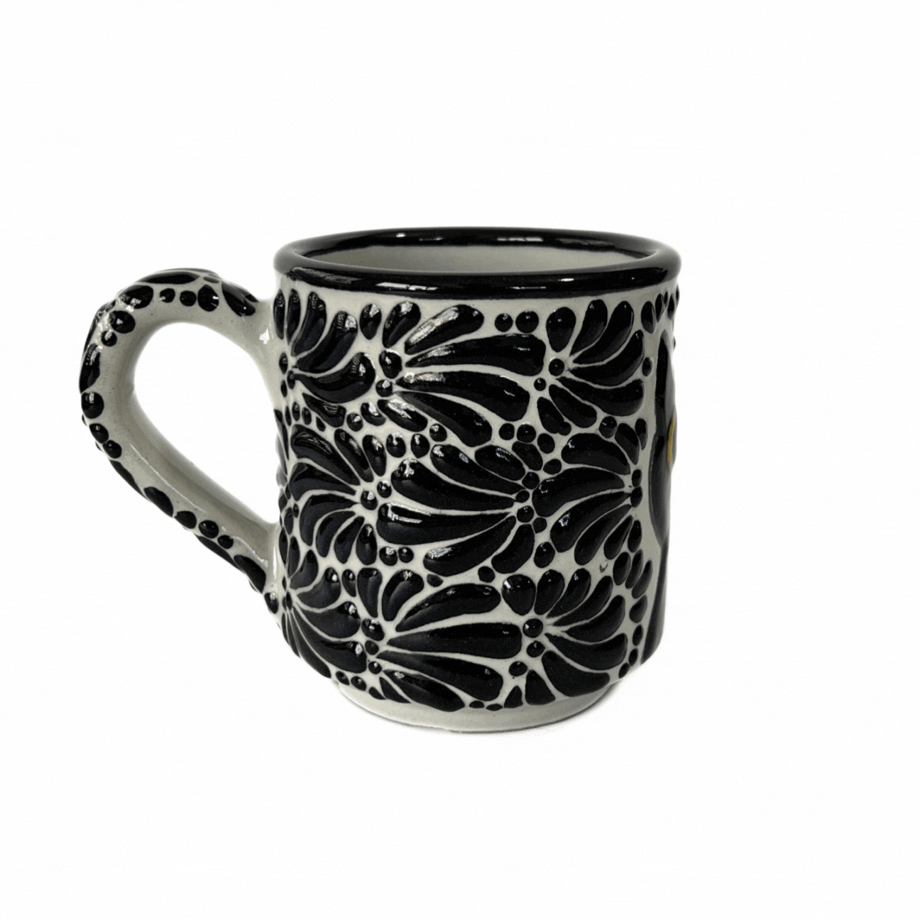 TAZA RECTA ESTANDAR FONDO TRADICIONAL MIK NEGRO GATO NEGRO CON OJOS AMARILLOS