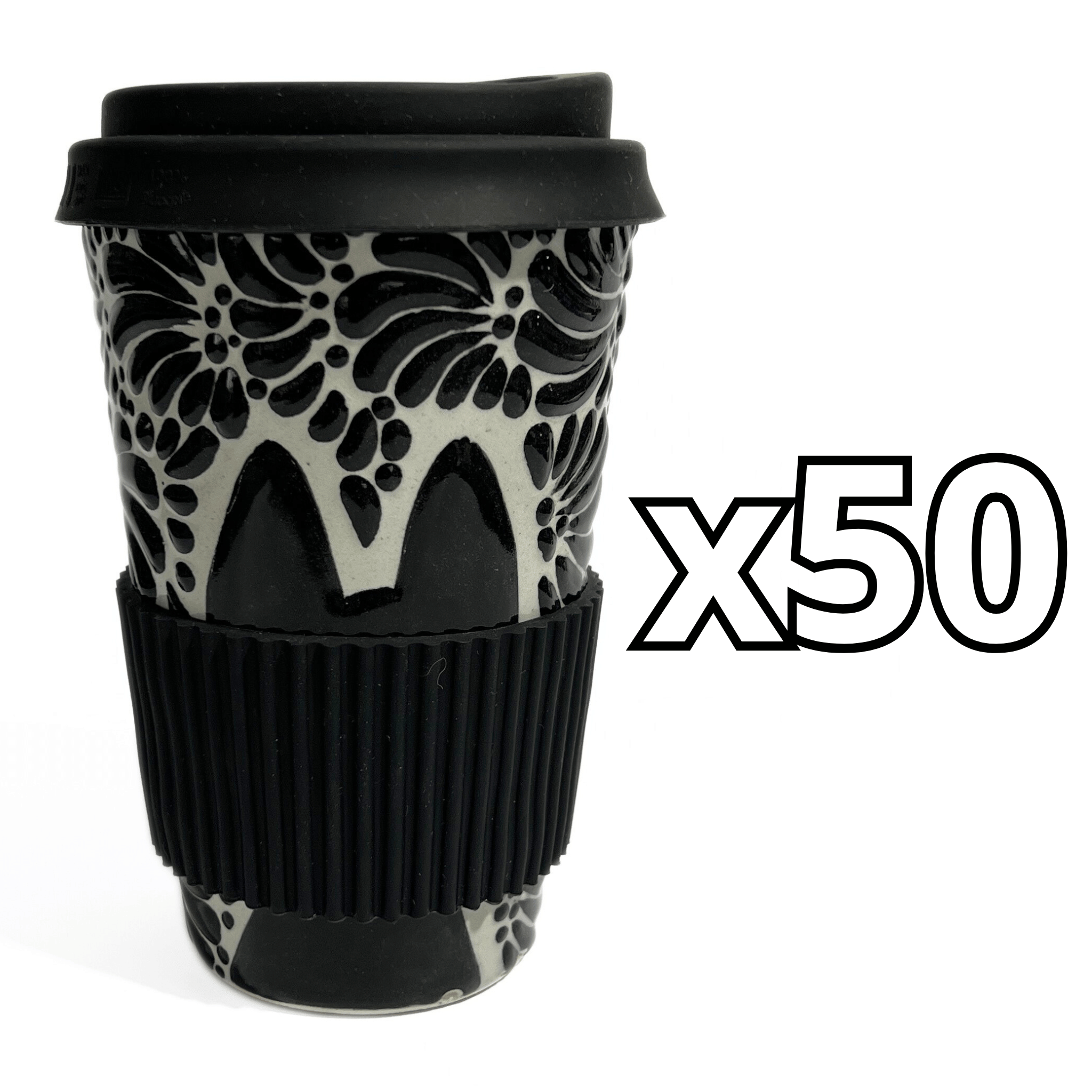 TERMO 15 CM SIN ASA FONDO TRADICIONAL MIK NEGRO GATO NEGRO