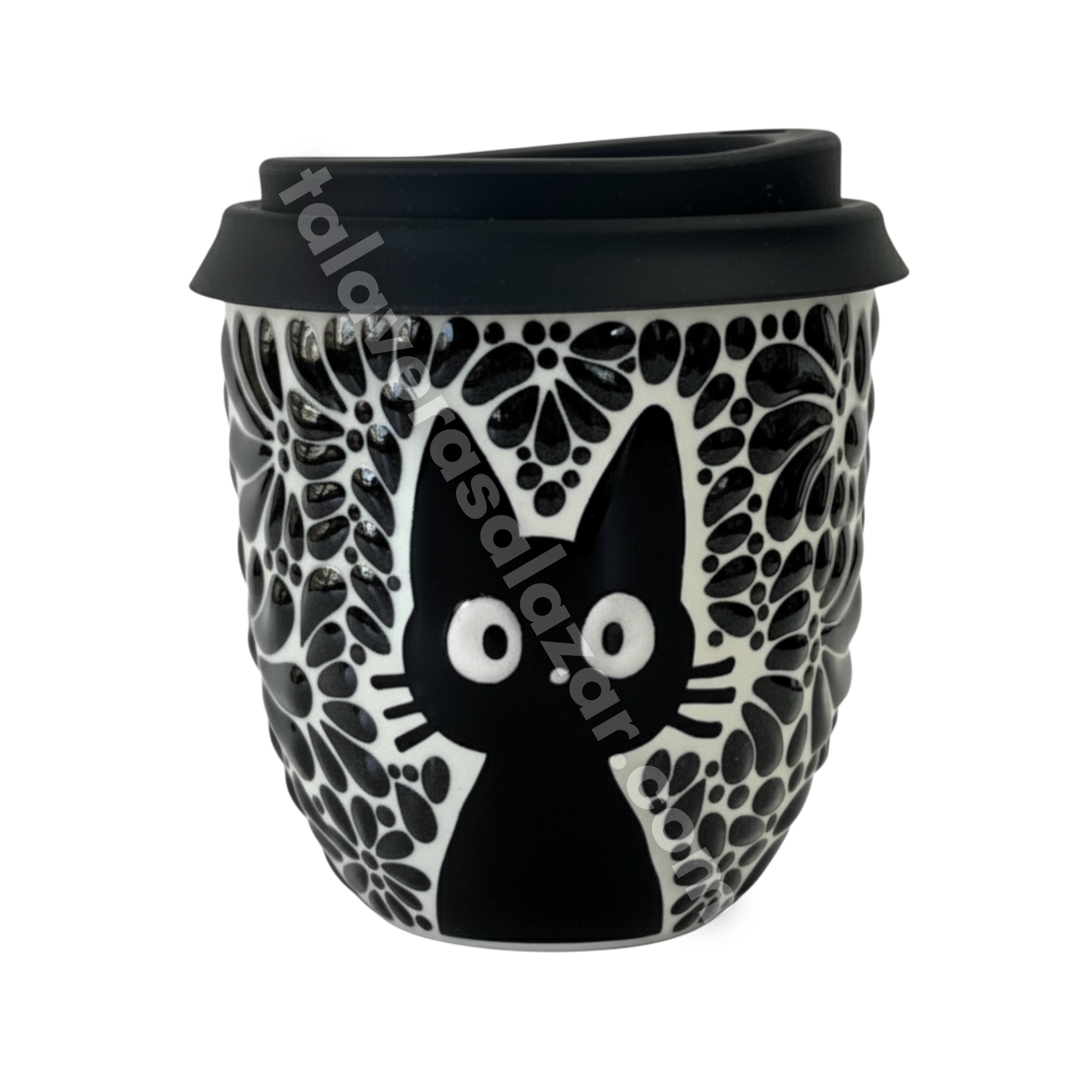 TERMO BOLITA FONDO TRADICIONAL MIK NEGRO GATO NEGRO