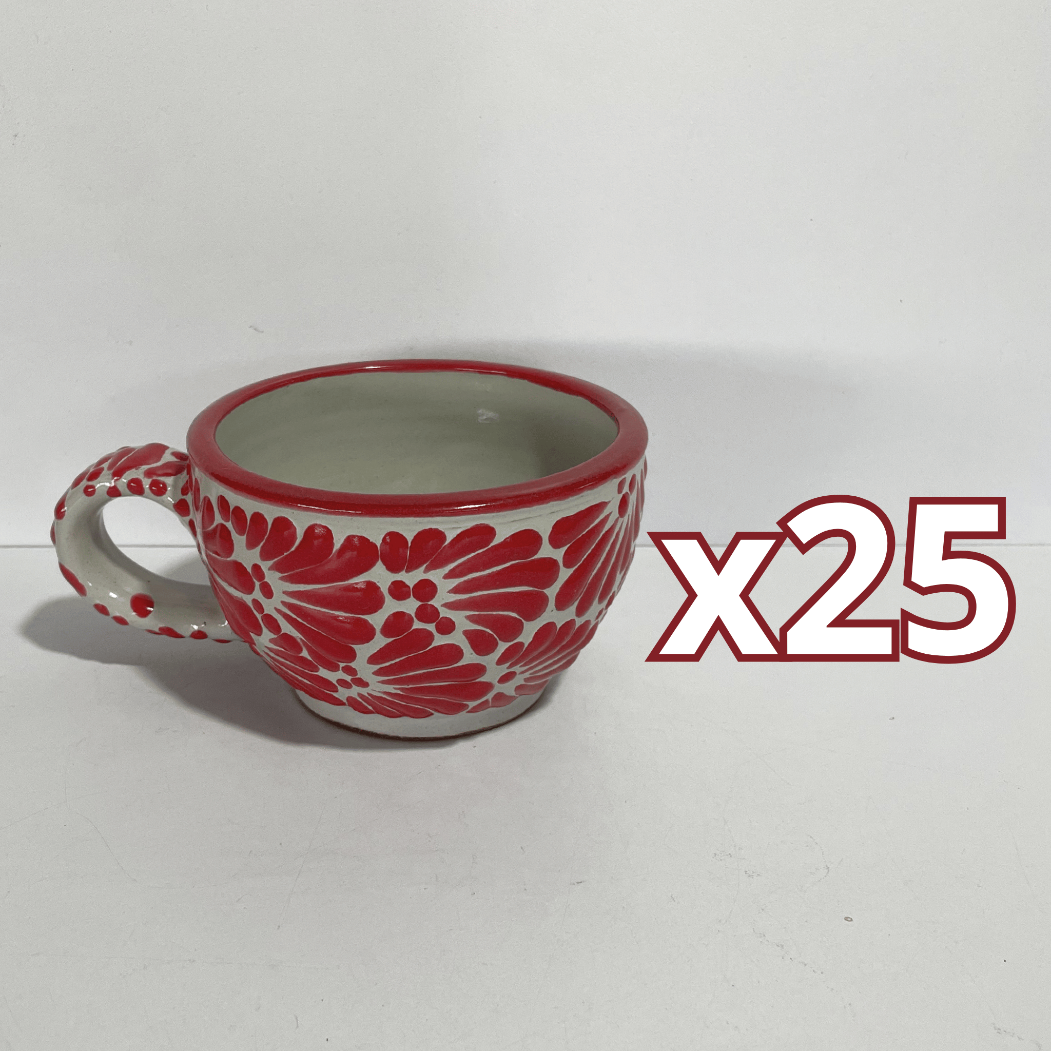 TAZA 300 ML FONDO TRADICIONAL MIK ROJO