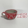 TAZA 300 ML FONDO TRADICIONAL MIK ROJO